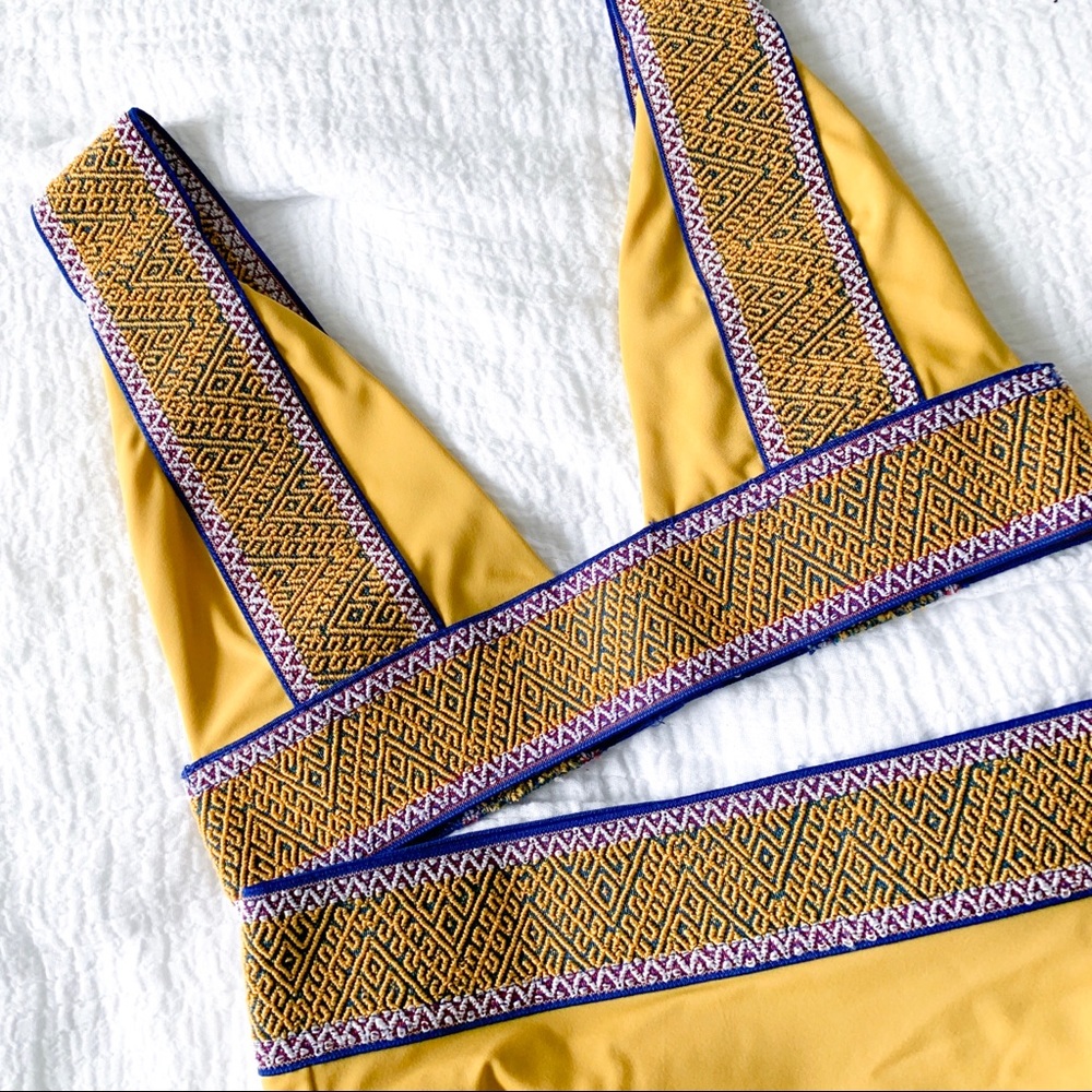 Yellow Elastic Bikini